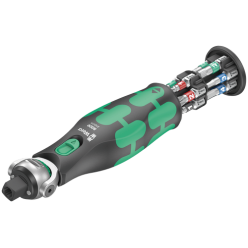 Компактная трещотка 8009 WERA Zyklop Pocket 1, со встроенным магазином для бит, 05004280001