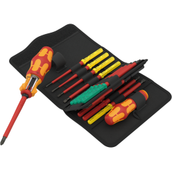 Отвертка с трещоточкой со сменными насадками WERA Kraftform Kompakt VDE 17 RA 1, 05006618001