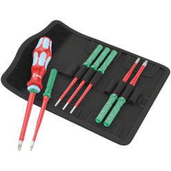 Викрутка зі змінними насадками WERA Kraftform Kompakt VDE Stainless 8 Slim 1 TIE, 05006630001